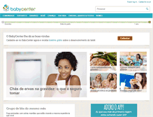 Tablet Screenshot of brasil.babycenter.com